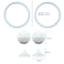 Homedy Crafts Betta Fish Exercise Ring and Filter Balls Set Betta Ring Training Loop with Suction Cup and Nitrifying Ball Betta Enrichment Toys Aquarium Toys for Fish Turtle Tank Small Fish Tank White