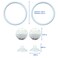 Homedy Crafts Betta Fish Exercise Ring and Filter Balls Set Betta Ring Training Loop with Suction Cup and Nitrifying Ball Betta Enrichment Toys Aquarium Toys for Fish Turtle Tank Small Fish Tank White