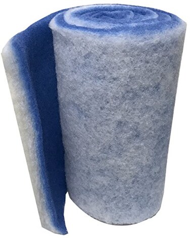 Encompass All Classic Bonded DualLayer Filter PadFloss for Ponds and Aquariums Cut to Fit 12x72 BlueWhite