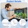 Gtziqa 15 Pcs Aquarium Filter Media Bags Fine Mesh Filter Bags with Plastic Zipper Reusable Polyester Net Bag for Activated Carbon Bio Balls Ceramic Rings Fresh Saltwater Tanks 24 x 4