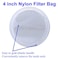 Honritone 4 Inch Ring Nylon Mesh Filter Socks Bag 300 Micron by 14 Inch Long Aquarium Water Filter Bags 3 Pack 300 Micronum