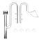 LINLAN 17mm Glass Lily Pipe with Skimmer Inflow and Outflow Fits 1622mm 58 id Filter Hose for Aquarium Planted Tank