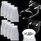 Ninehaoou 8 Pcs 4 Inch Ring Filter Sock 200um Micro Aquarium Nylon Filter Bags and 1 Pcs 4 Acrylic Pre Sump Sock Holder Aquarium Socks for Tank Sump Saltwater Freshwater