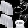 Ninehaoou 8 Pcs 4 Inch Ring Filter Sock 200um Micro Aquarium Nylon Filter Bags and 1 Pcs 4 Acrylic Pre Sump Sock Holder Aquarium Socks for Tank Sump Saltwater Freshwater