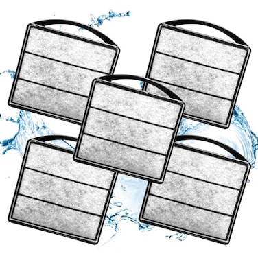 TARARIUM Aquarium Turtle Tank Filter 5pcs Low Water Level Power Filter Replacement Sponge Clip for IX90 Filter