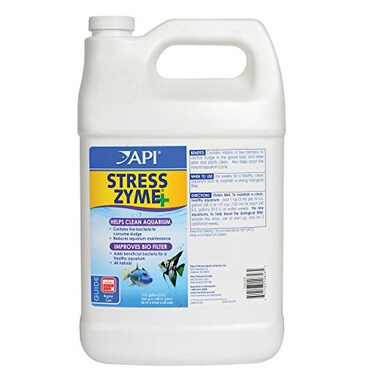 API Stress Zyme Freshwater and Saltwater Aquarium Cleaning Solution 1Gallon Bottle