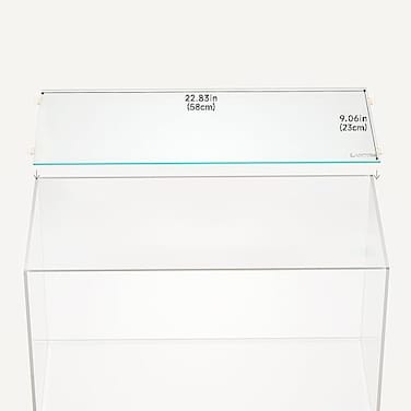 LANDEN 4mm Thick Clear Glass Aquarium LidIncludes 4 Clips for Secure Placement 580 x 230mm2283x906 inches for 583585mm Inner Length AquariumsAdapted to SD603036SL603018