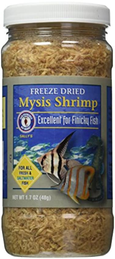 San Francisco Bay Brand Asf71720 Freeze Dried Mysis Shrimp For Fresh And Saltwater Fish 48Gm