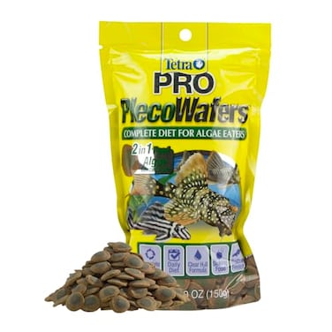 Tetra PRO PlecoWafers 529 Ounces Nutritionally Balanced Vegetarian Fish Food for Bottom Feeders Concentrated Algae Center
