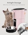 Petory Timed Automatic Cat Feeders 4L Programable Dry Food Dispenser for Cats and Small Medium Dogs 6 Meals with Desiccant Bag Dual Power Supply 10S Voice Recorder