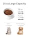 ABRUTY Cat Water Bowl 16 OZ Ceramic Elevated Cat Bowls 15 Tilted and Raised Pet Food Dish Anti Vomiting Protect Pets Spines and Whisker Fatigue