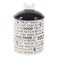 Bone Dry Dog Bone Ceramic Pet Bowl Canister Canister 55x55x825 BlackWhite