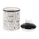 Bone Dry Dog Bone Ceramic Pet Bowl Canister Canister 55x55x825 BlackWhite