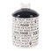 Bone Dry Dog Bone Ceramic Pet Bowl Canister Canister 55x55x825 BlackWhite