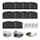 PAPIFEED Cat Fountain Filter for 84oz25L Automatic Cat Water Fountain with 304 Stainless Steel Tray 10 PCS Replacement Filters 4 PCS Replacement PreFilter