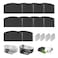 PAPIFEED Cat Fountain Filter for 84oz25L Automatic Cat Water Fountain with 304 Stainless Steel Tray 10 PCS Replacement Filters 4 PCS Replacement PreFilter