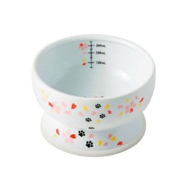 çŒ«å£± Raised Cat Water Bowl Sakura Limited Edition
