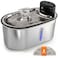 LIPPUP Wireless Cat Water Fountain Stainless Steel 108oz32L 5200mAh Battery 50Day Autonomy Motion Sensor Ultra Quiet BPAFree MultiFiltration Black