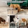 LIPPUP Wireless Cat Water Fountain Stainless Steel 108oz32L 5200mAh Battery 50Day Autonomy Motion Sensor Ultra Quiet BPAFree MultiFiltration Black