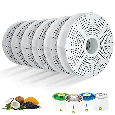 SAMANIJA 6Pack Filters Compatible with Catit Flower Fountains Cat Water Fountain Filter Replacement