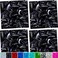 zetpo 80 pcs Cat Nail Caps Cat Claw Covers with Adhesives and Applicators Black XS