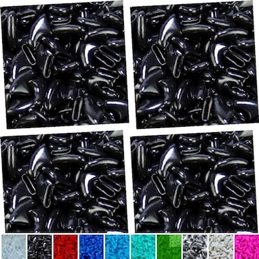 zetpo 80 pcs Cat Nail Caps Cat Claw Covers with Adhesives and Applicators Black XS