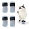 caichuxiye Cat Bootspaw Covers AntiScratch Cat Foot Covers for Cats Adjustable Mesh Cat Claw Protectors NonSlip Breathablesuitable for Family Pet Cat Bathing and Nail Cutting 4 Pieces m Grey