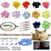 JOYJULY 100pcs Cat Nail Caps Kitten Caps Cat Caps Cat Nail Covers with 5pcs Adhesive Glue5pcs ApplicatorsInstruction