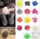 JOYJULY 100pcs Cat Nail Caps Kitten Caps Cat Caps Cat Nail Covers with 5pcs Adhesive Glue5pcs ApplicatorsInstruction