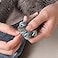 Kitty Caps Nail Caps for Cats Black with Gray Tips and Baby Blue Safe Stylish and Humane Alternative to Declawing Stops Scratches and Snags Medium 9 to 13 Pounds 40 Count