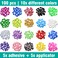 MiiOUU 10x Colors 100 pcs Cat Nail Caps Cat Claw Covers with Adhesives and Applicators Alpha L