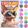 WQGVY 15 Colors 150 pcs Cat Nail Caps Cat Claw Covers with Adhesives and Applicators L
