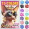 WQGVY 15 Colors 150 pcs Cat Nail Caps Cat Claw Covers with Adhesives and Applicators XS