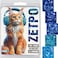 zetpo 100 pcs Cat Nail Caps Cat Claw Covers with Adhesives and Applicators XS 5X Blue Glitter Shades