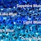 zetpo 100 pcs Cat Nail Caps Cat Claw Covers with Adhesives and Applicators XS 5X Blue Glitter Shades