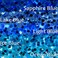 zetpo 100 pcs Cat Nail Caps Cat Claw Covers with Adhesives and Applicators XS 5X Blue Glitter Shades