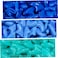 zetpo 60 pcs Cat Nail Caps Cat Claw Covers with Adhesives and Applicators S Blue Sky Blue Turquoise