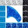zetpo 80 pcs Cat Claw Covers Cat Nail Caps with Adhesives and Applicators M White Black Blue Glitter Sky Blue