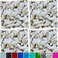 zetpo 80 pcs Cat Nail Caps Cat Claw Covers with Adhesives and Applicators Pearl White L