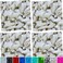 zetpo 80 pcs Cat Nail Caps Cat Claw Covers with Adhesives and Applicators Pearl White L