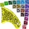 zetpo Glitter Cat Nail Caps Cat Claw Covers with Adhesives and Applicators 16x Glitter 160 pcs XS