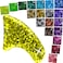 zetpo Glitter Cat Nail Caps Cat Claw Covers with Adhesives and Applicators 16x Glitter 160 pcs XS