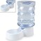 PetFusion H2O Gravity Pet Water Dispenser Durable 25 Gallon Waterer Feeder Automatic Station for Cats Small Medium Large Dogs Transparent