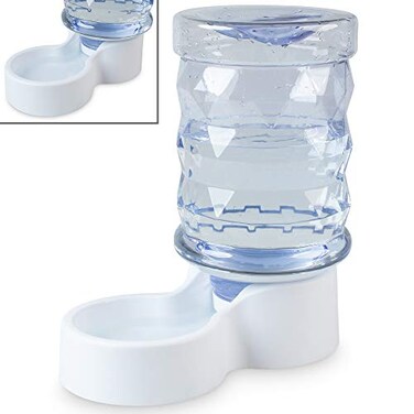 PetFusion H2O Gravity Pet Water Dispenser Durable 25 Gallon Waterer Feeder Automatic Station for Cats Small Medium Large Dogs Transparent