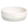 Pearhead Ceramic Bone Apptit Dog Bowl Stoneware Food and Water Dish Grey and White Pet Feeder SmallMedium 225 Cups 18 oz