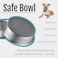PEGGY11 Nonslip Stainless Steel Dog Bowls 76 US Cup 2 Count