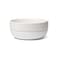 Waggo Ceramic Cling Dog Bowl with Rubber Bottom for Small and Large Breeds Heavyweight Bowl with AntiSkid Non Slip Rubber Bottom Dishwasher Safe Small White