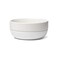 Waggo Ceramic Cling Dog Bowl with Rubber Bottom for Small and Large Breeds Heavyweight Bowl with AntiSkid Non Slip Rubber Bottom Dishwasher Safe Small White