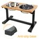 HTB Elevated Dog Bowls Adjustable Pet Bowl Stand MetalBamboo 112 to 16 Tall