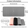 Ptlom Pet Placemat for Dog and Cat Mat for Prevent Food and Water Overflow Suitable for Medium and Small Pet Grey Silicone